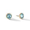 Jaipur 18ct Yellow Gold Blue Topaz Stud Earrings