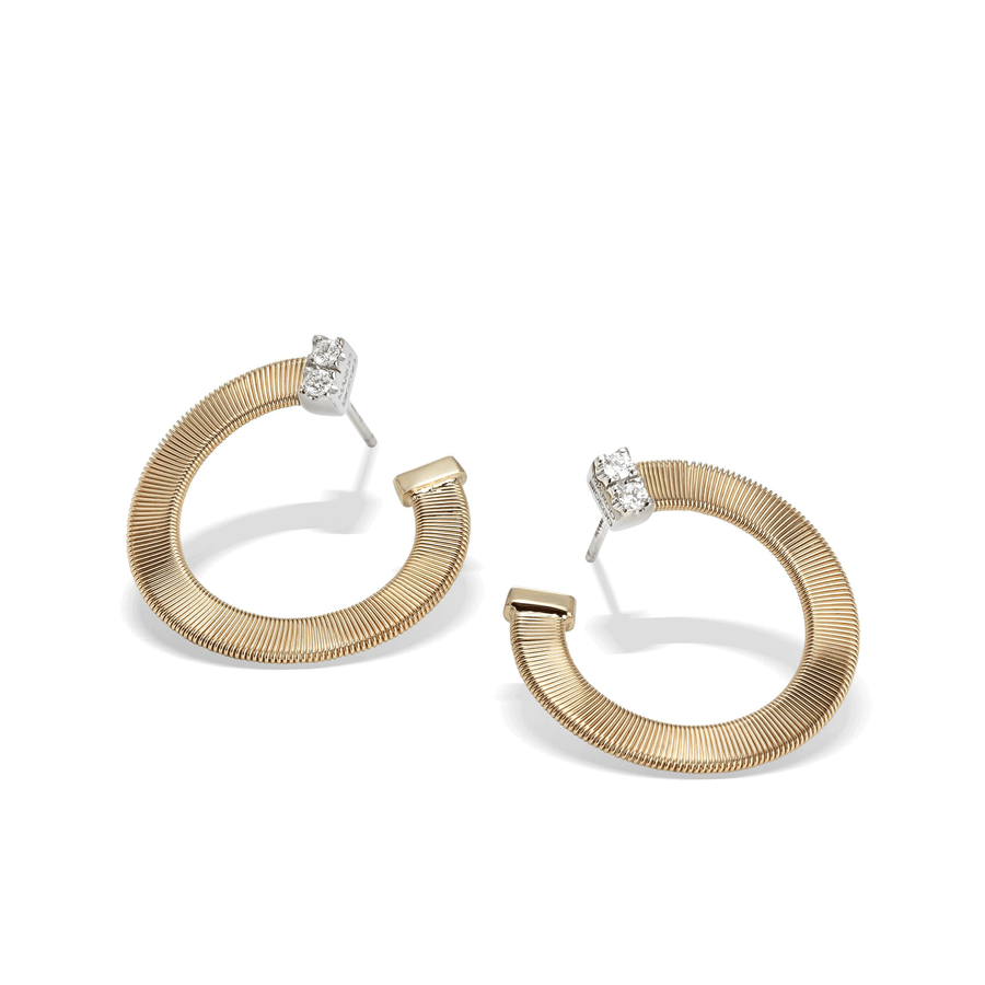 Masai 18ct Yellow Gold Hoop Earrings