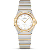 Constellation 28mm Steel & 18ct Yellow Gold Diamond Set Ladies Watch