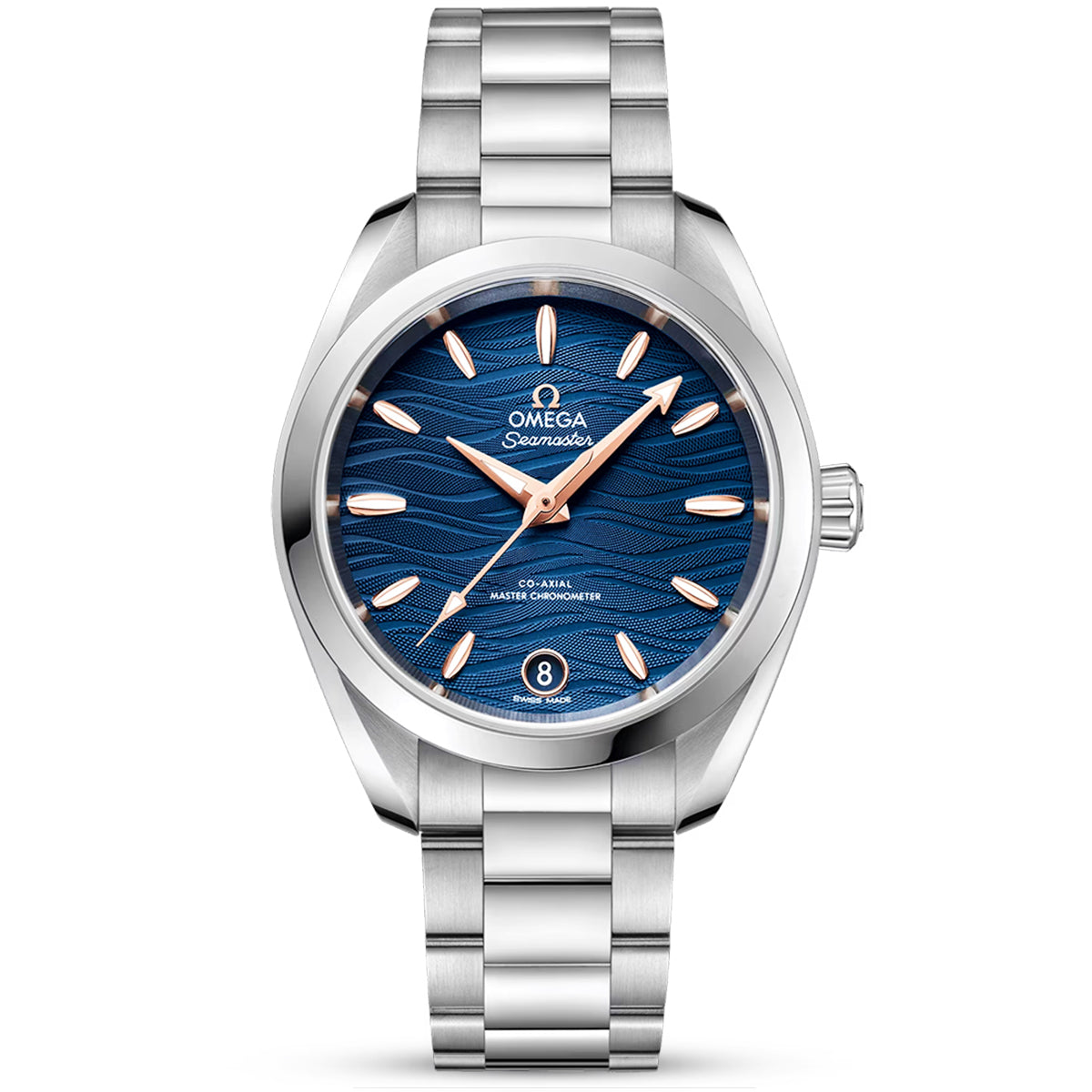 Seamaster Aqua Terra 34mm Waved Blue/Gold Dial Ladies Watch