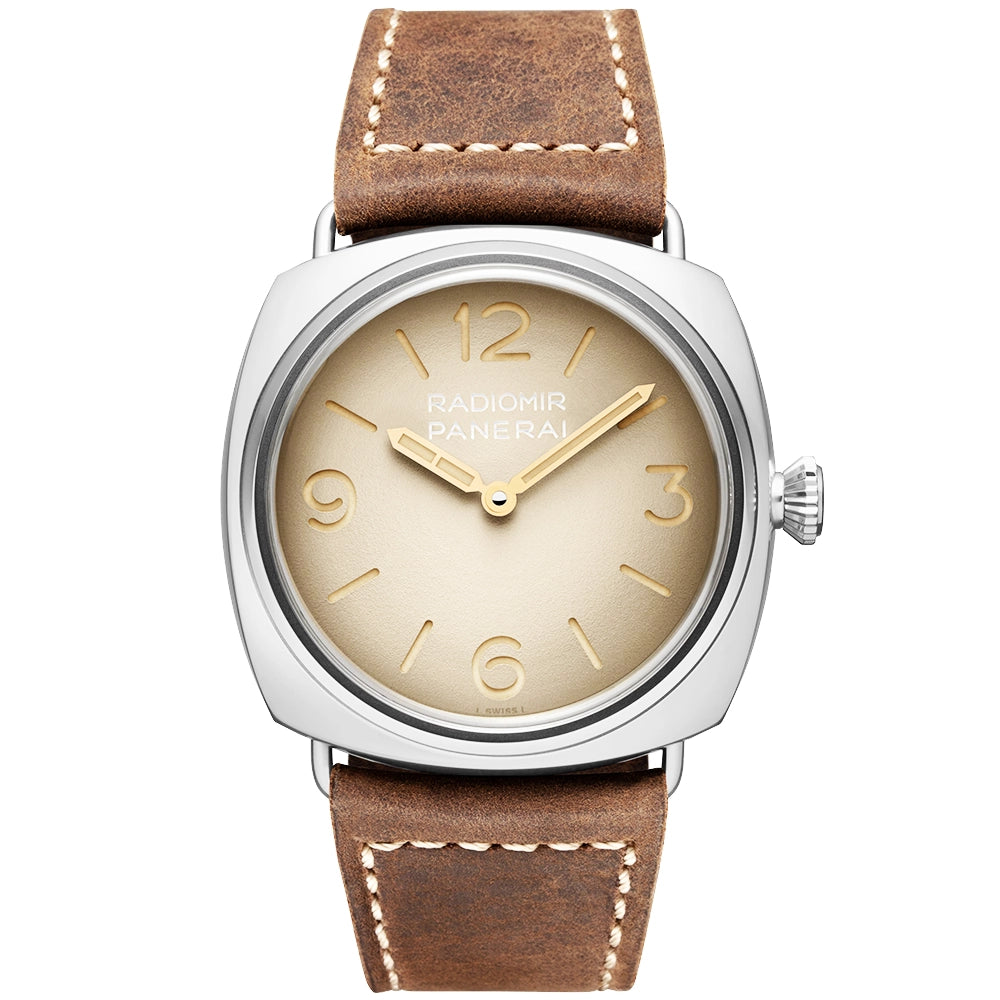 Radiomir Tre Giorni 45mm Beige Dial Mens Manual-Wind Watch