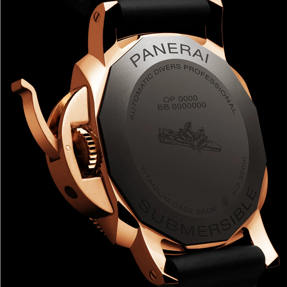 Panerai Submersible Goldtech 42mm Black Dial Men's Automatic Watch - Berry's Jewellers