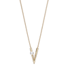 V Code 18ct Yellow Gold Pendant