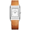 Jaeger-LeCoultre Reverso Tribute Monoface Silver Dial Leather Strap Watch - Berry's Jewellers