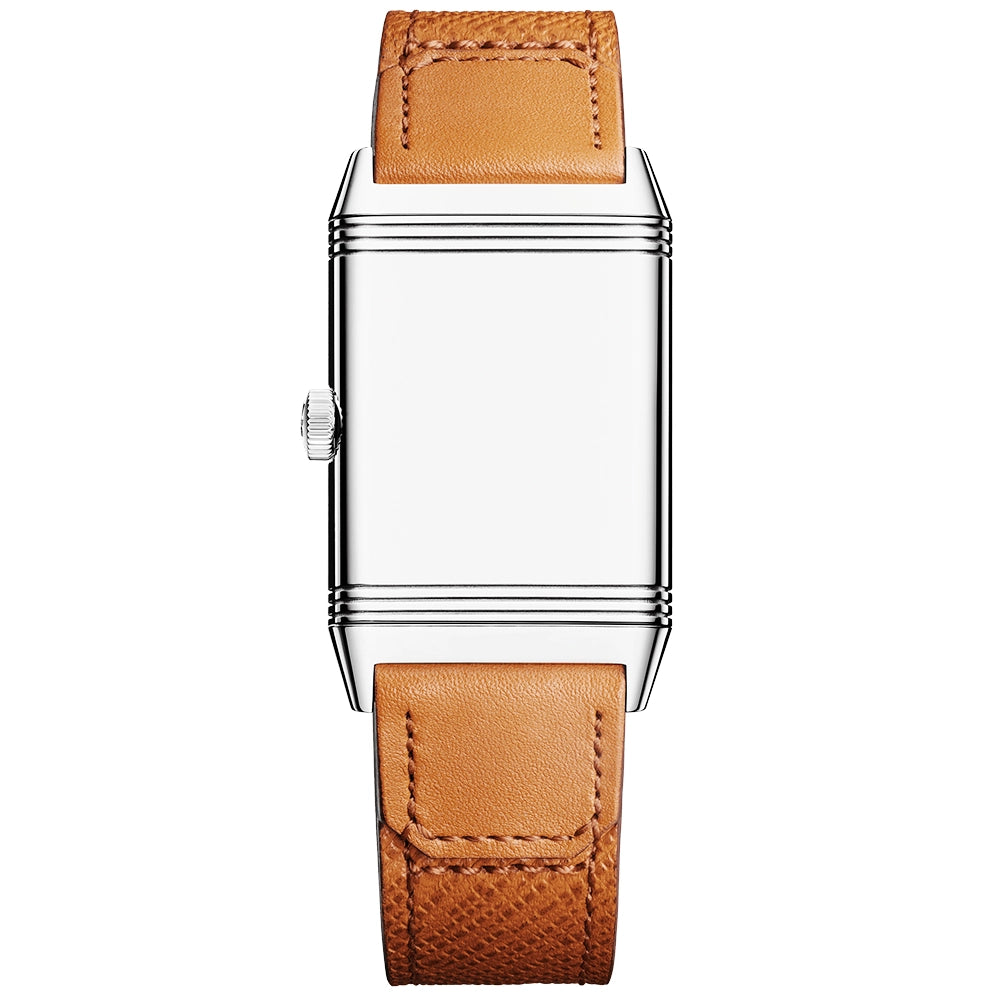 Jaeger-LeCoultre Reverso Tribute Monoface Silver Dial Leather Strap Watch - Berry's Jewellers