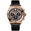 Chronomat 42mm 18ct Red Gold Anthracite/Black Dial Strap Watch