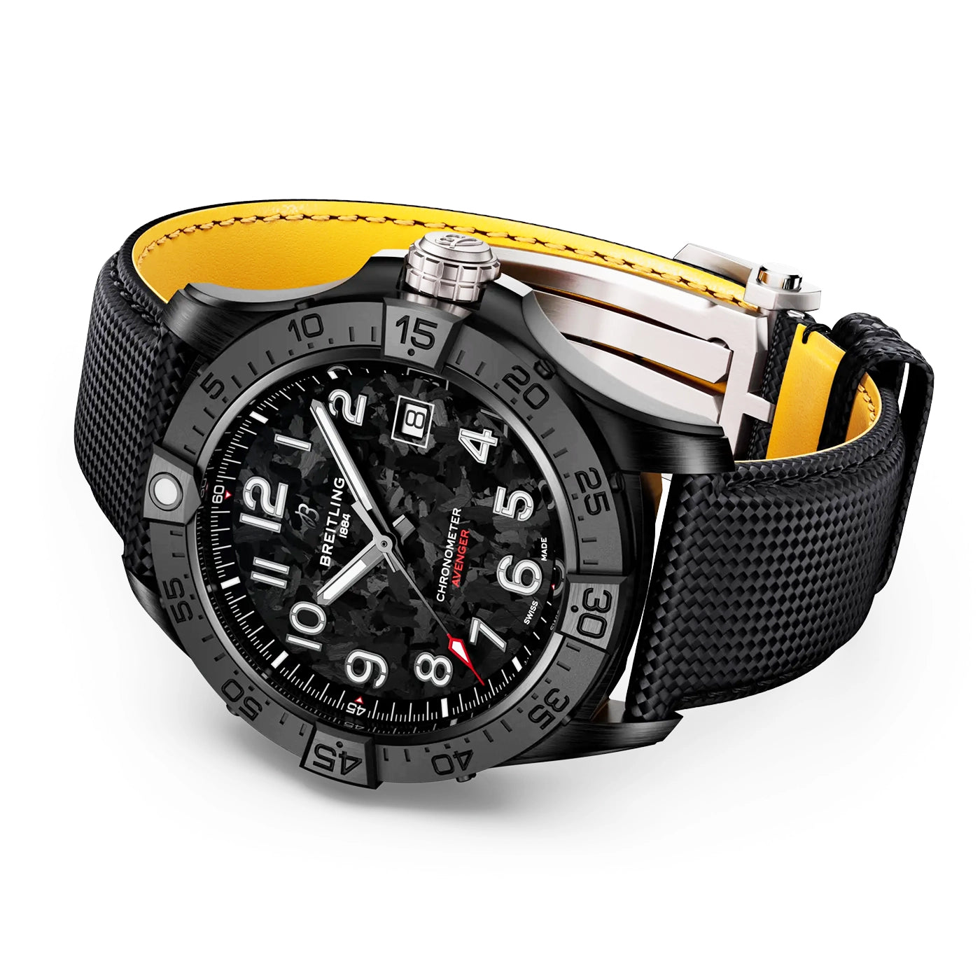 Avenger Night Mission 42mm Men's Black Ceramic Watch