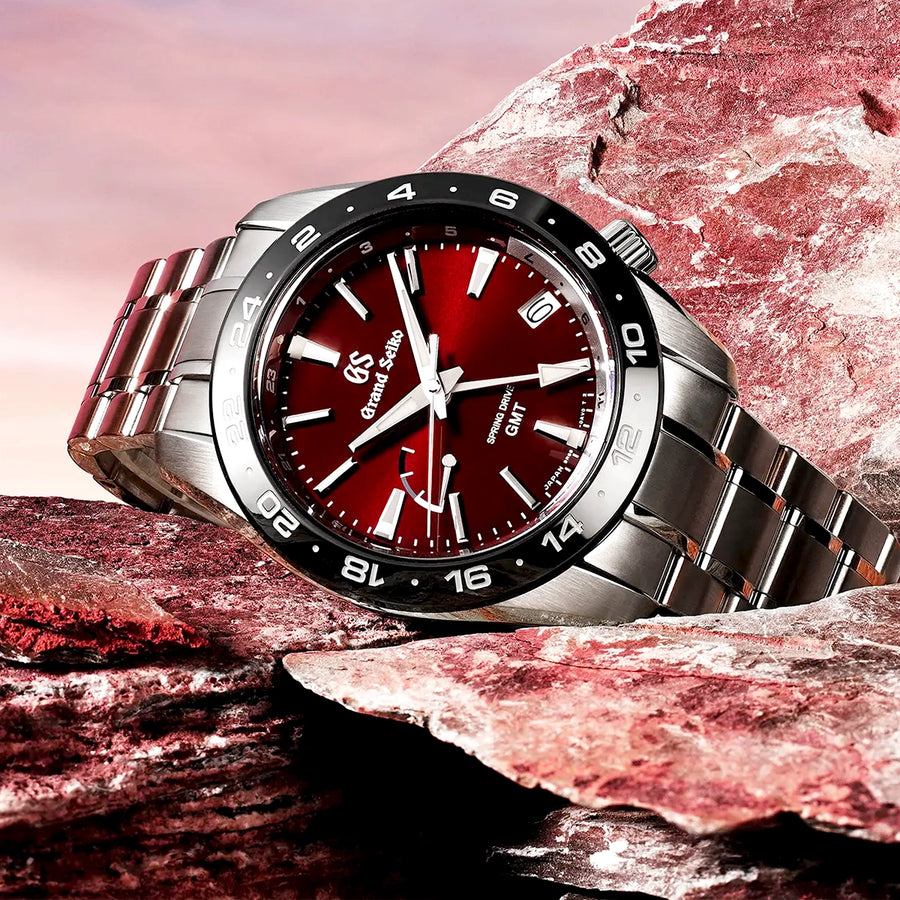 Sport GMT 41mm 'Hotaka Peaks - Morning Glow' Red Dial Spring-Drive Watch