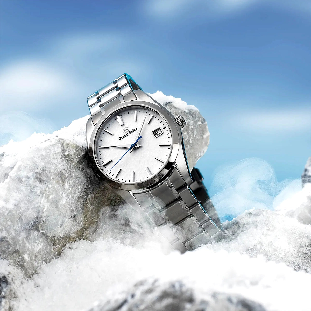 Heritage 37mm White Snowflake Dial Bracelet Watch