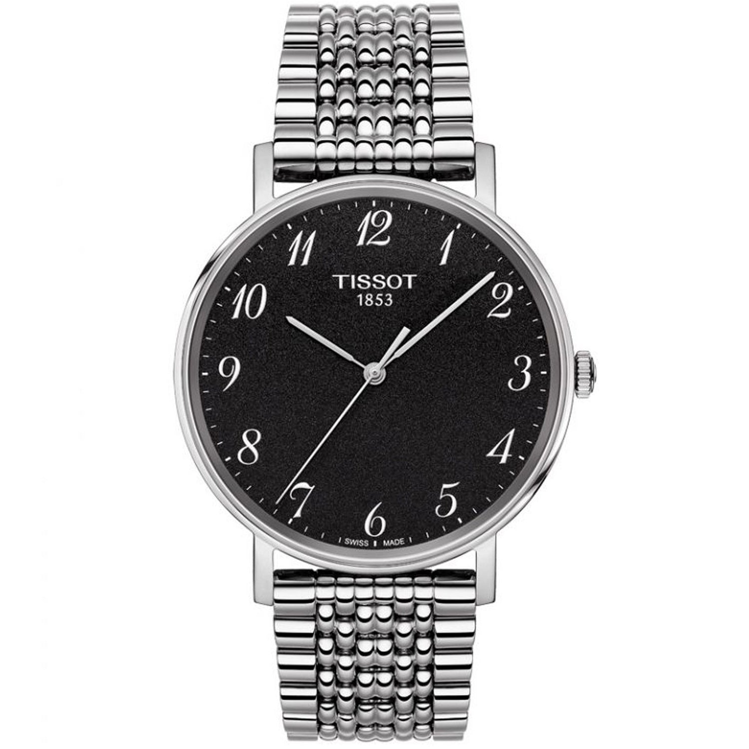 Tissot Everytime 38mm Black Dial  Bracelet Watch - Berry's Jewellers