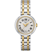 Tissot Bellissima Small Lady 26mm White Dial Steel and Yellow Gold PVD Bracelet Watch - Berry's Jewellers