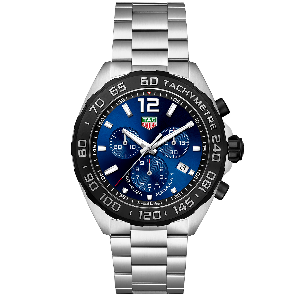 Formula 1 43mm Racing Blue Dial Men's Chronograph Bracelet Watch