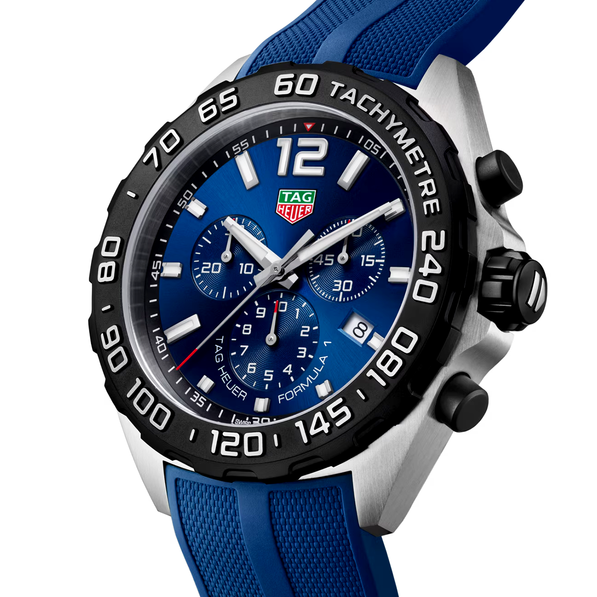 Formula 1 43mm Racing Blue Dial Men's Chronograph Strap Watch