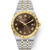 Royal 38mm Two-Tone Brown Roman Dial Automatic Bracelet Watch