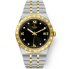 Royal 38mm Two-Tone Black Diamond Dial Automatic Bracelet Watch