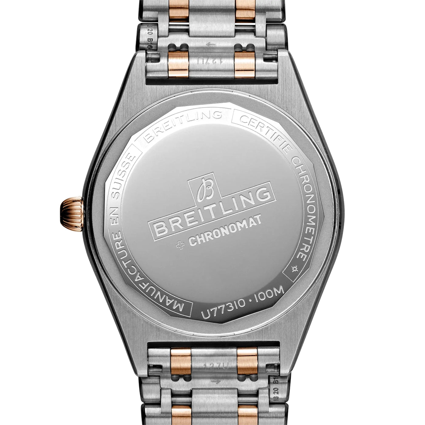 Breitling Chronomat 32mm Two-Tone Mother of Pearl Diamond Dial Bracelet Watch - Berry's Jewellers