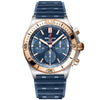 Chronomat 42mm Two-Tone Blue Dial Men's Automatic Strap Watch