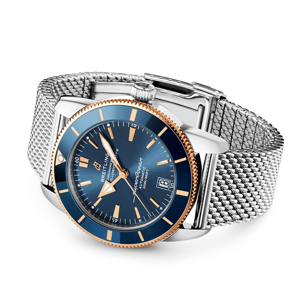 Breitling Superocean Heritage II 42mm Blue Dial Two-Tone Watch