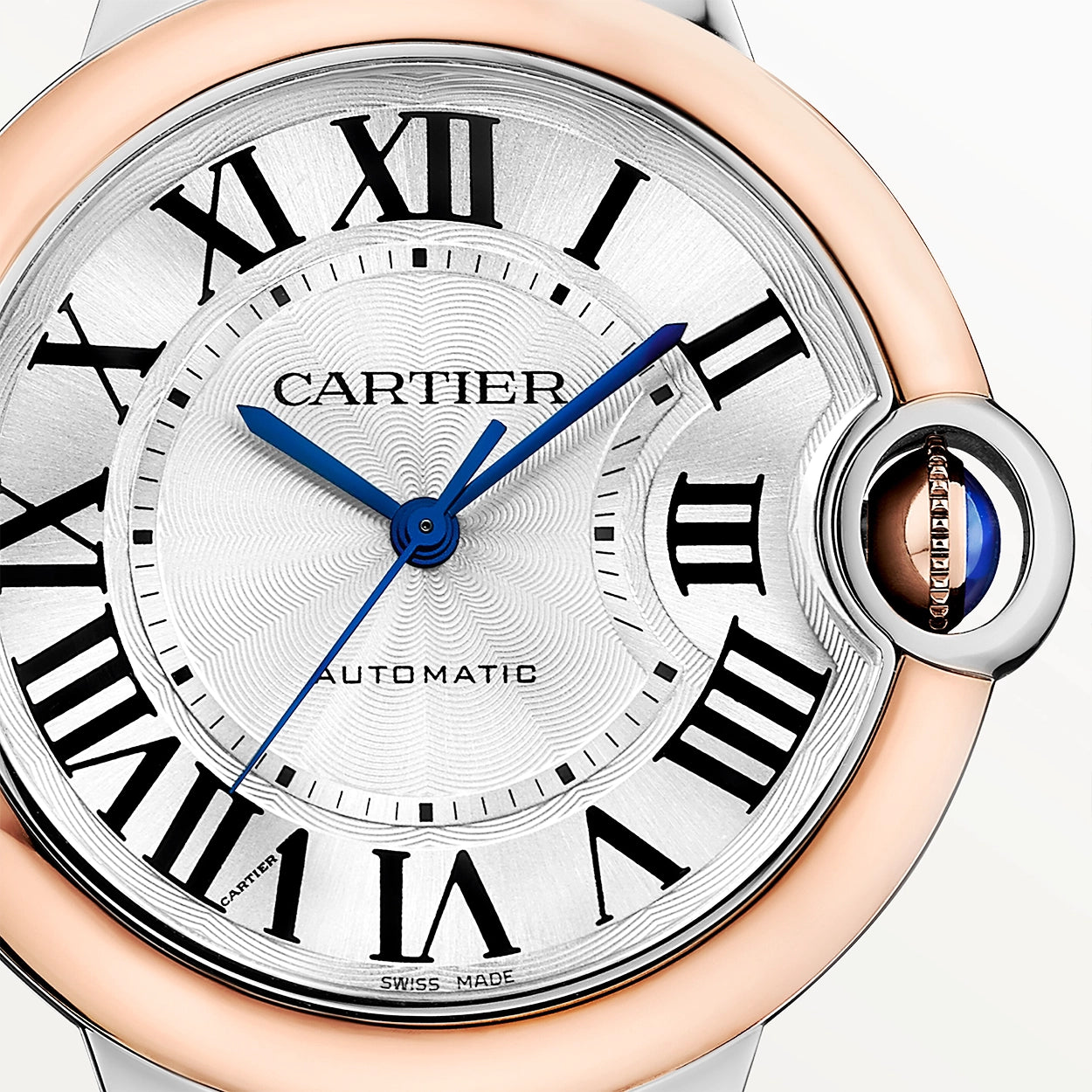 Cartier Ballon Bleu de Cartier 36mm 18ct Pink Gold and Steel Watch - Berry's Jewellers