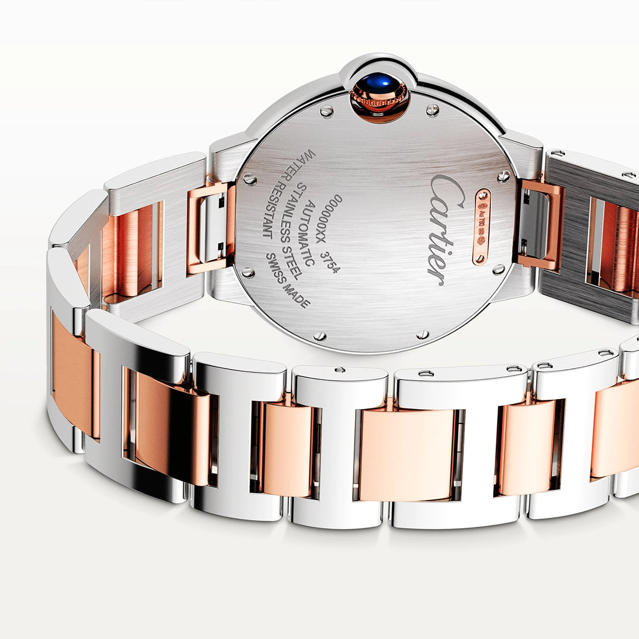 Cartier Ballon Bleu de Cartier 36mm 18ct Pink Gold and Steel Watch - Berry's Jewellers