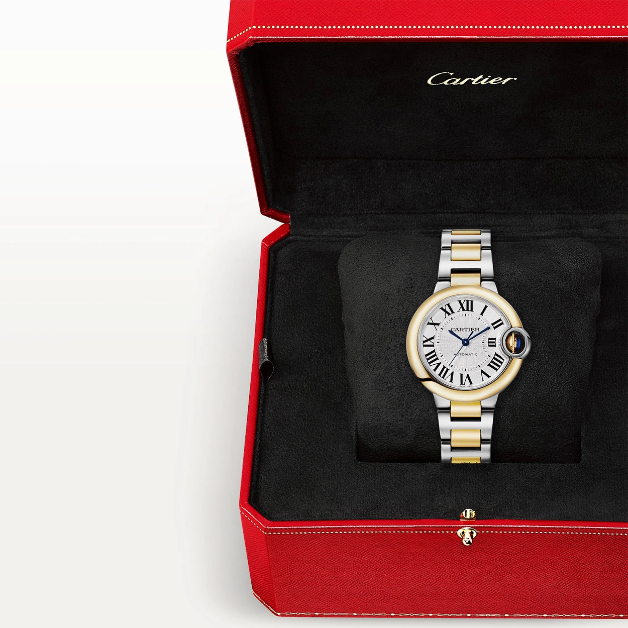 Cartier Ballon Bleu de Cartier 33mm Two-Tone Ladies Automatic Bracelet Watch - Berry's Jewellers