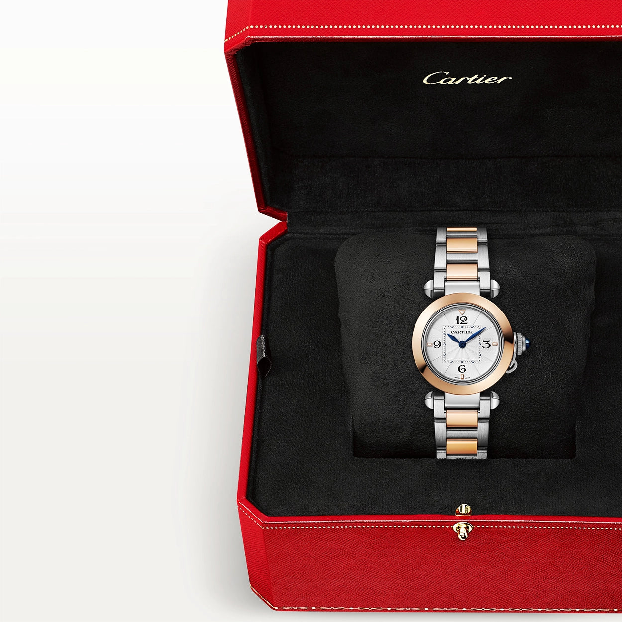 Cartier Pasha de Cartier 30mm Two-Tone Bracelet/Leather Strap Watch - Berry's Jewellers