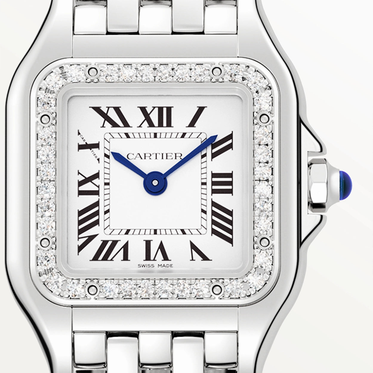 Cartier Panthère de Cartier Small Steel Diamond Bezel Watch - Berry's Jewellers