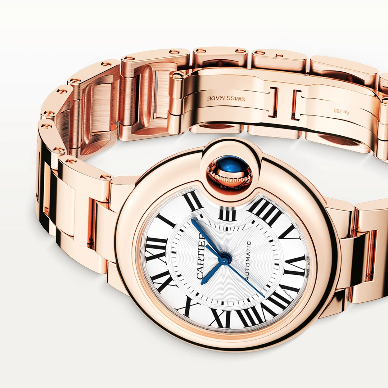 Cartier Ballon Bleu de Cartier 33mm 18ct Rose Gold Bracelet Watch - Berry's Jewellers