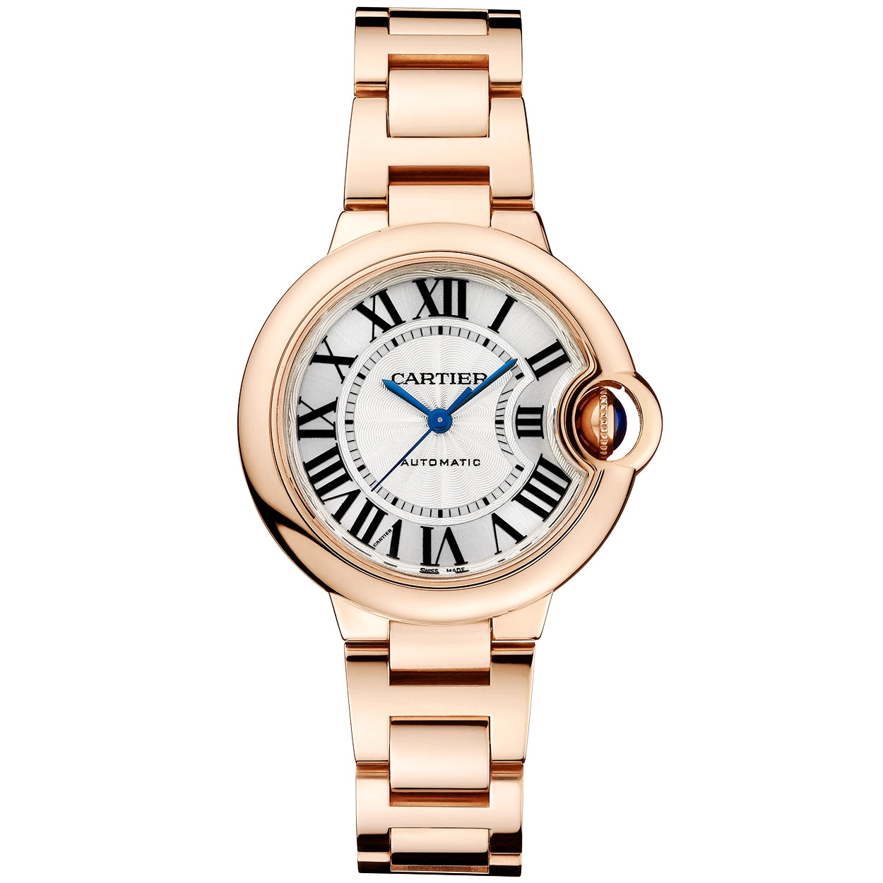 Cartier Ballon Bleu de Cartier 33mm 18ct Rose Gold Bracelet Watch - Berry's Jewellers