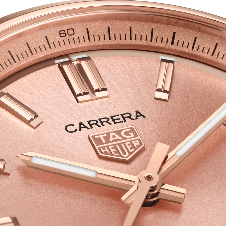 Carrera 36mm Two-Tone Rose Champagne Dial Ladies Bracelet Watch