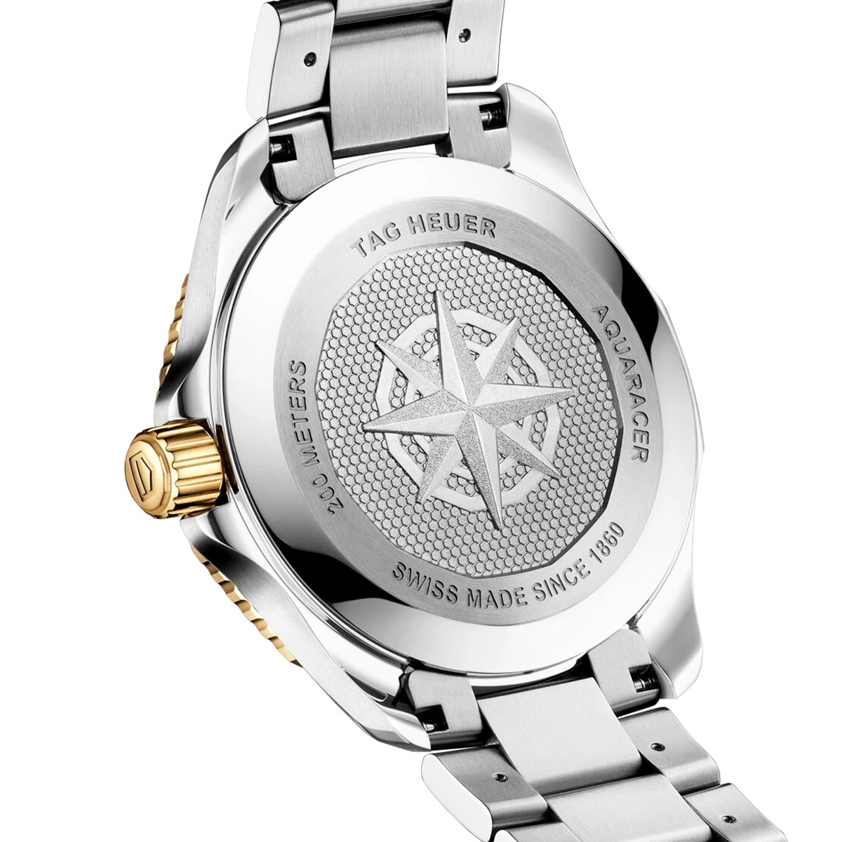 TAG Heuer Aquaracer Professional 200 Solargraph 40mm Two-Tone Bracelet Watch - Berry's Jewellers