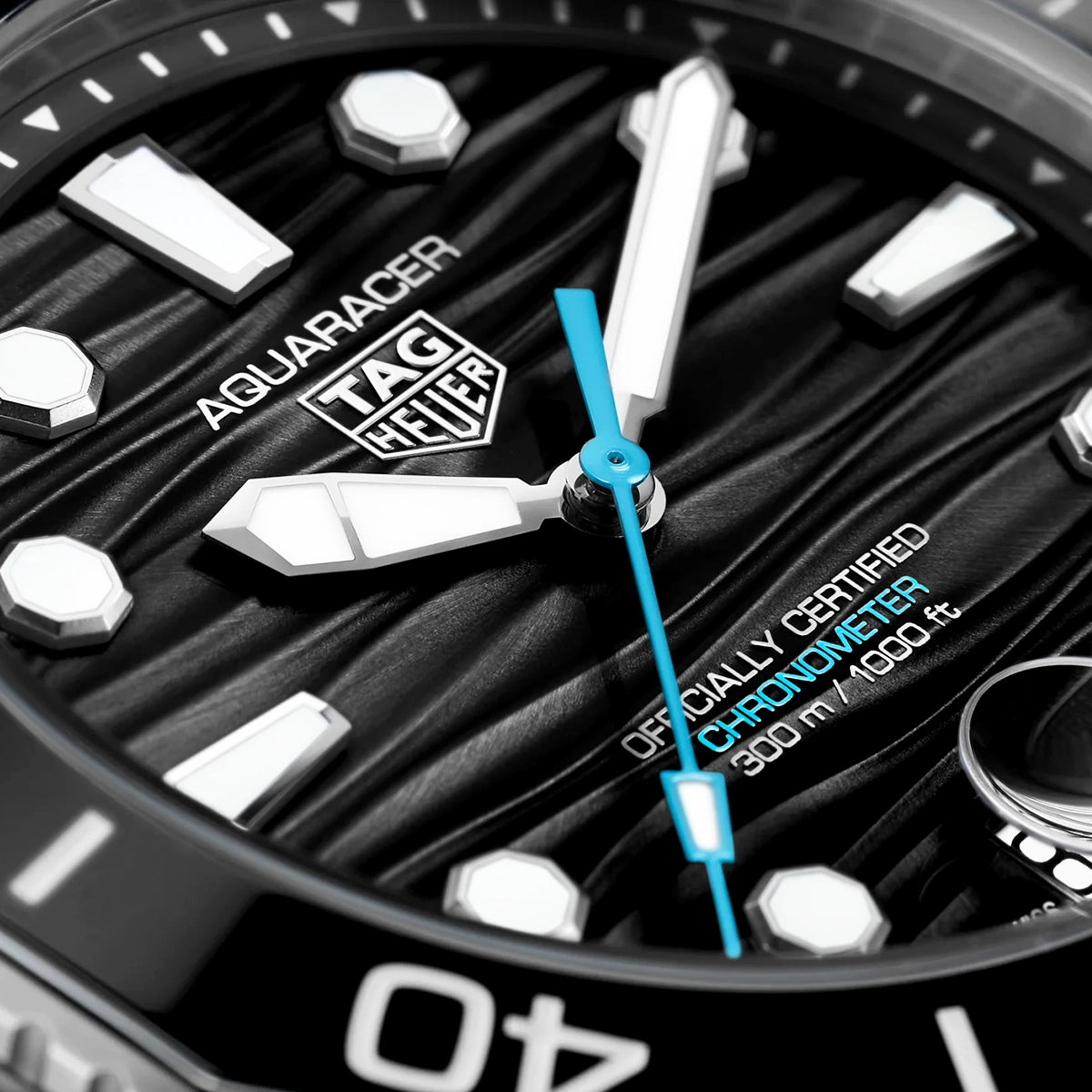 Aquaracer Professional 300 Date 42mm Black Dial Bracelet Watch