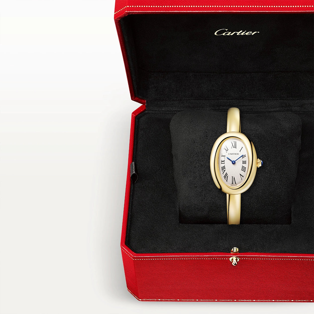 Cartier Baignoire Small Size 16 18ct Yellow Gold Ladies Bangle Watch - Berry's Jewellers