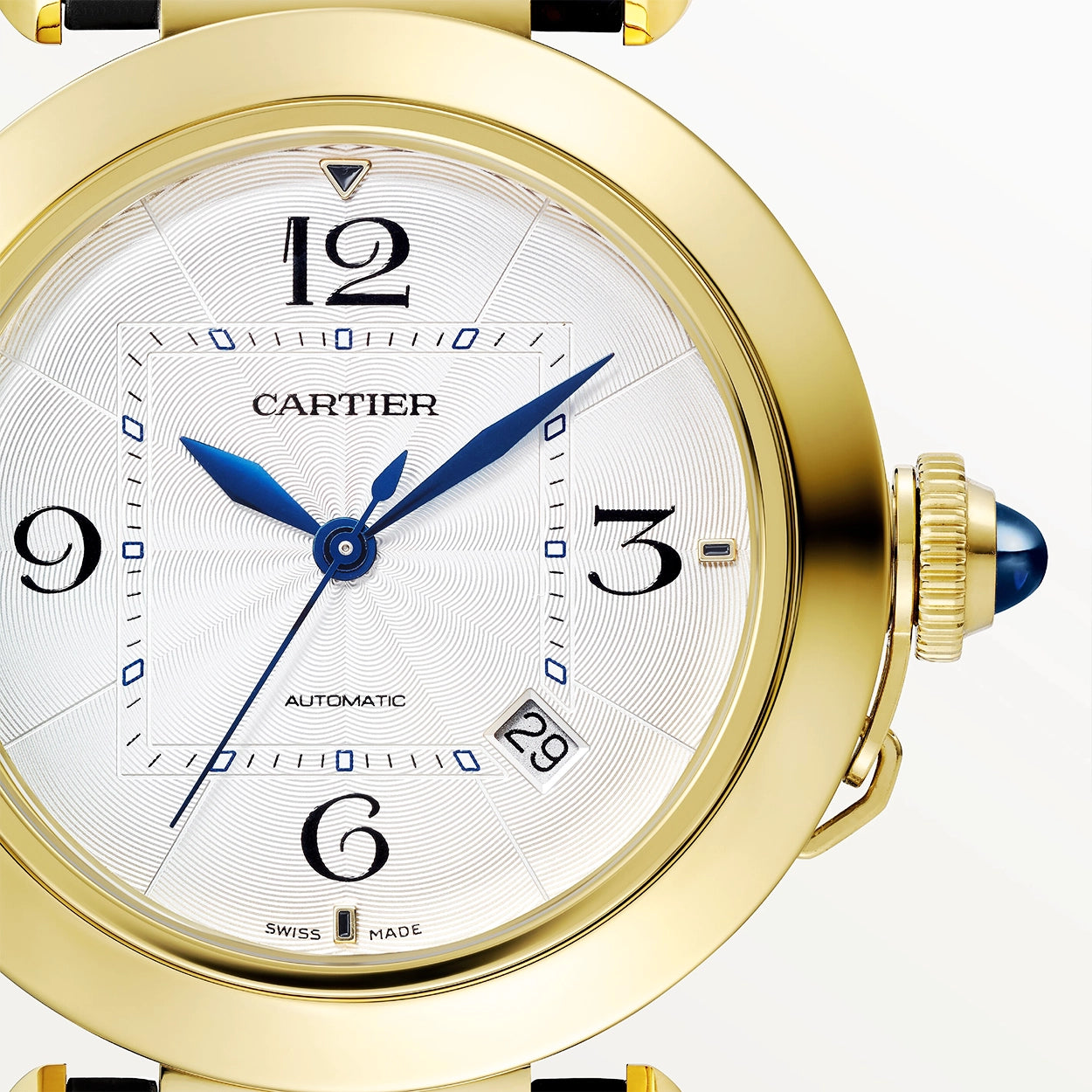 Cartier Pasha de Cartier 41mm 18ct Yellow Gold Men's Strap Watch - Berry's Jewellers