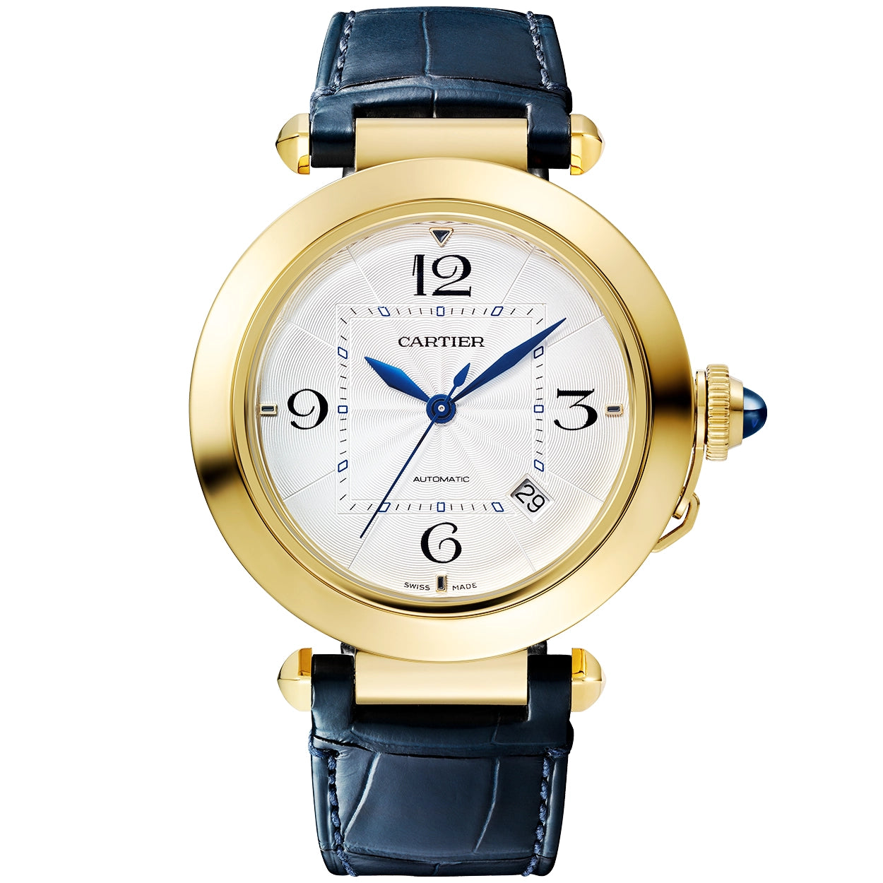 Cartier Pasha de Cartier 41mm 18ct Yellow Gold Men's Strap Watch - Berry's Jewellers