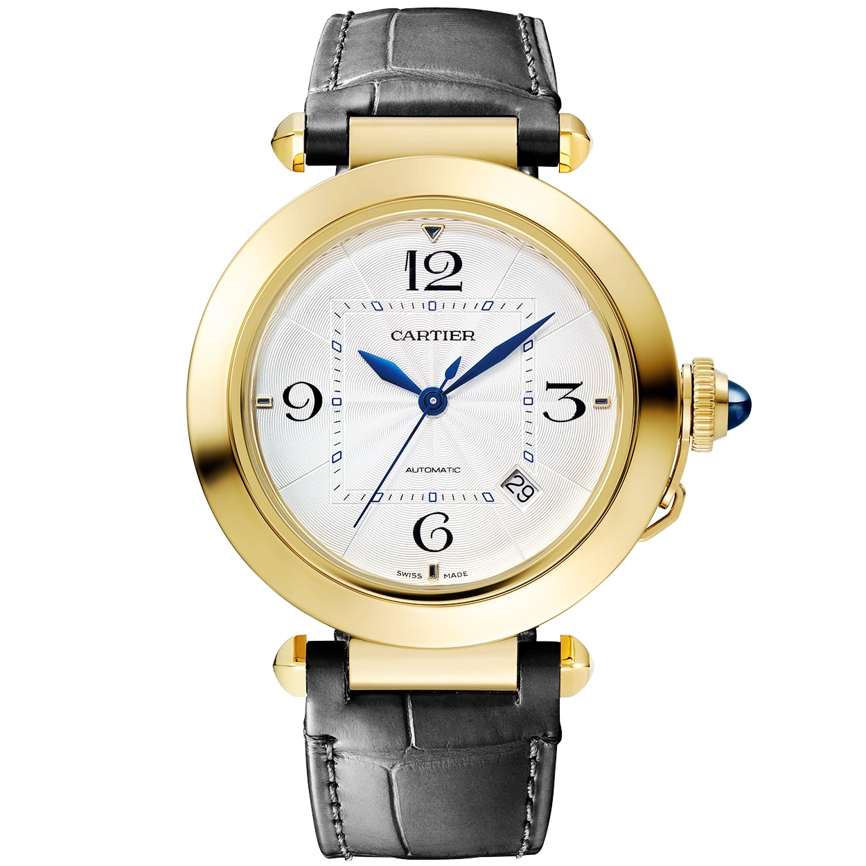 Cartier Pasha de Cartier 41mm 18ct Yellow Gold Men's Strap Watch - Berry's Jewellers