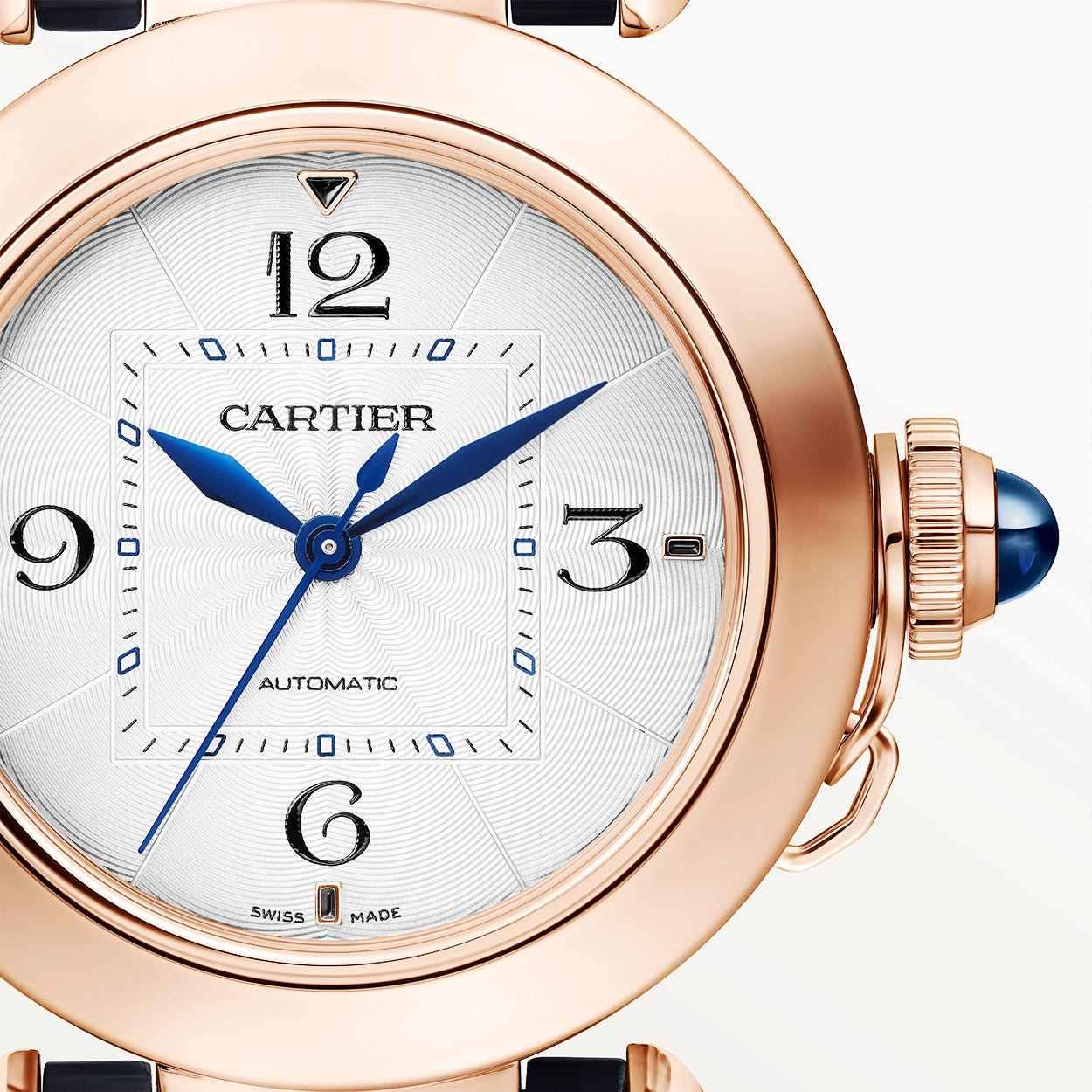 Cartier Pasha de Cartier 35mm 18ct Rose Gold Ladies Strap Watch - Berry's Jewellers