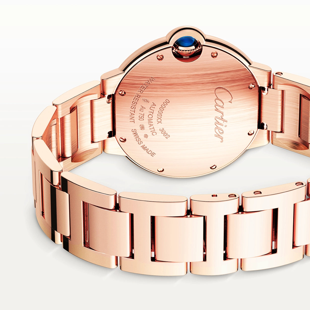 Cartier Ballon Bleu de Cartier 36mm 18ct Rose Gold Diamond Bezel Watch - Berry's Jewellers