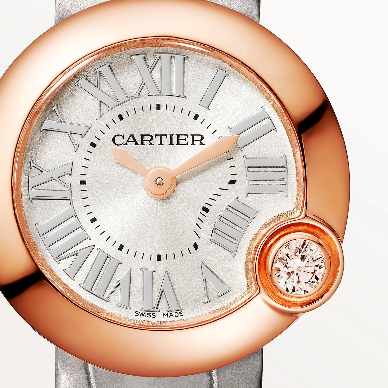 Cartier Ballon Blanc de Cartier 18ct Rose Gold 26mm Diamond Set Watch - Berry's Jewellers