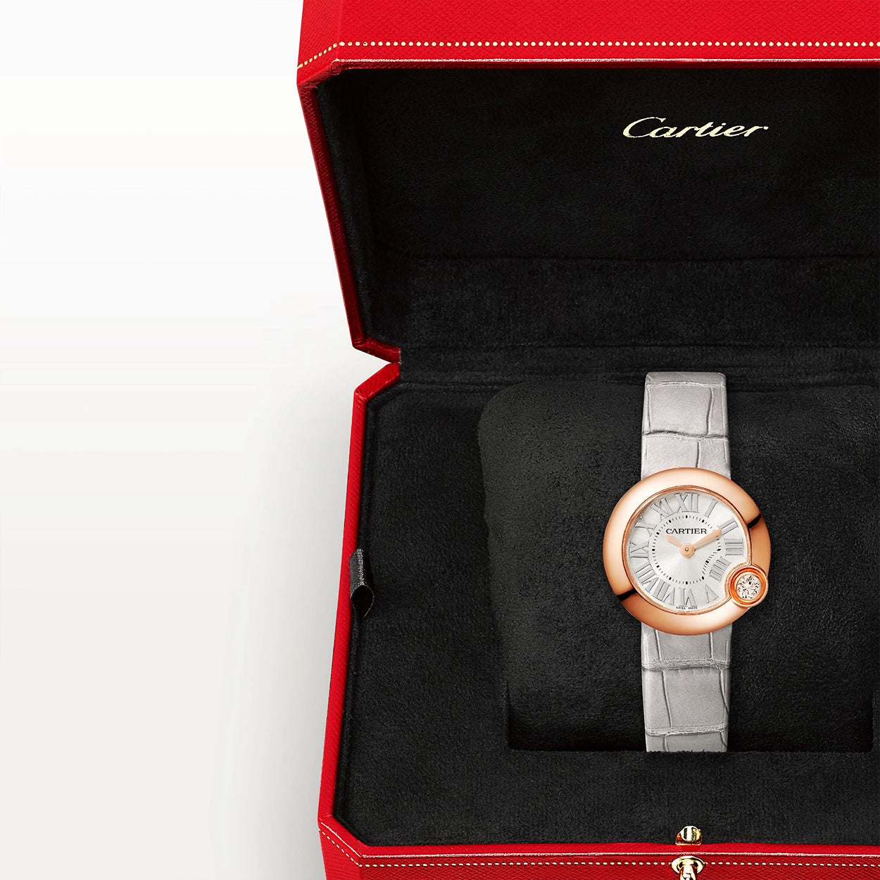 Cartier Ballon Blanc de Cartier 18ct Rose Gold 26mm Diamond Set Watch - Berry's Jewellers