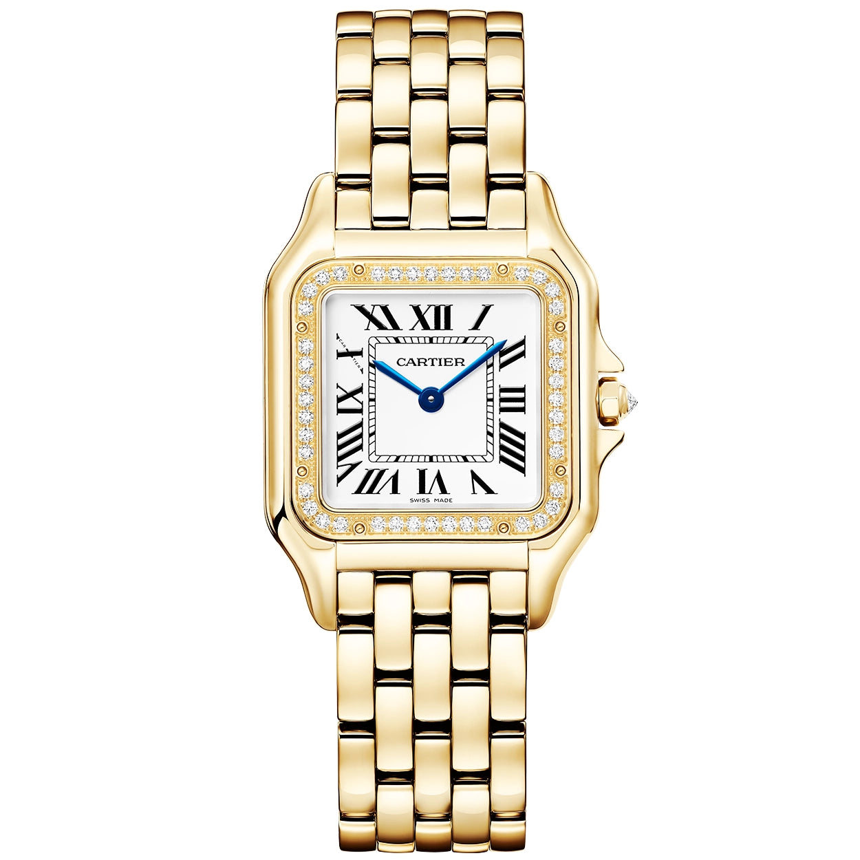 Panthère de Cartier Medium 18ct Yellow Gold Diamond Set Watch