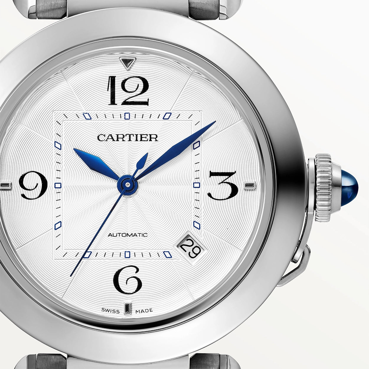 Cartier Pasha de Cartier 41mm Bracelet/Leather Strap Men's Automatic Watch - Berry's Jewellers