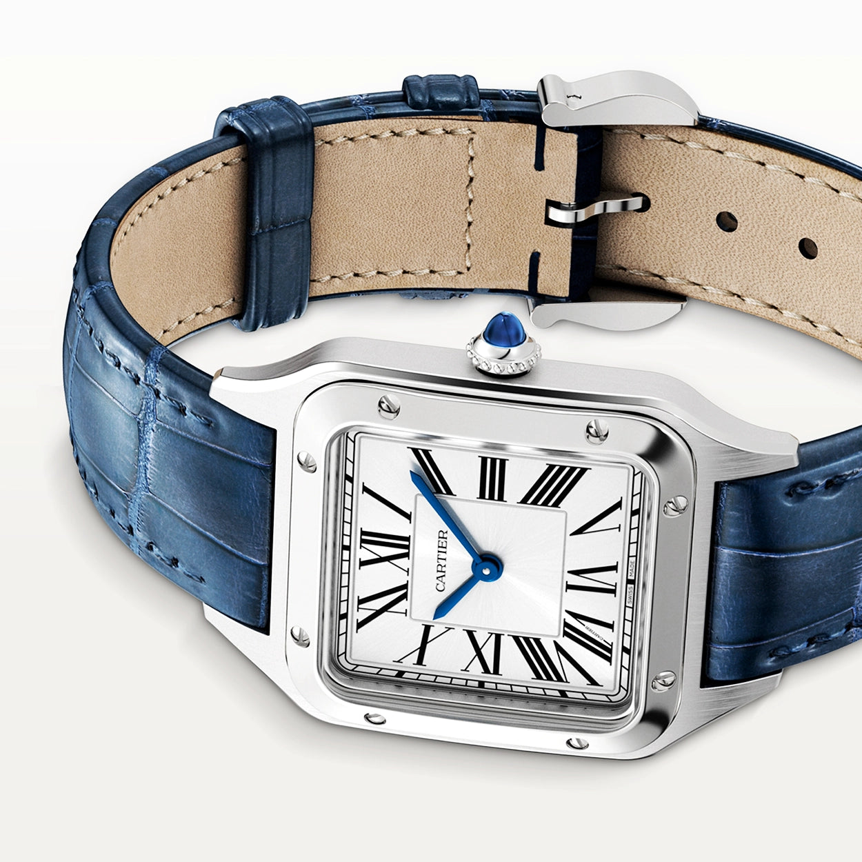 Cartier Santos-Dumont Small Steel Strap Watch - Berry's Jewellers