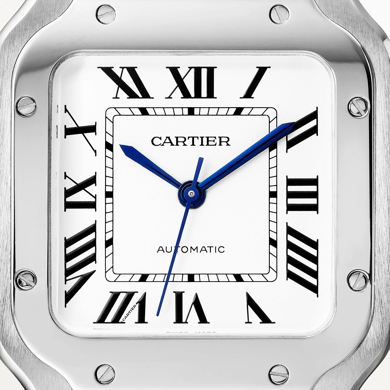 Santos de Cartier Medium Steel Bracelet/Strap Watch