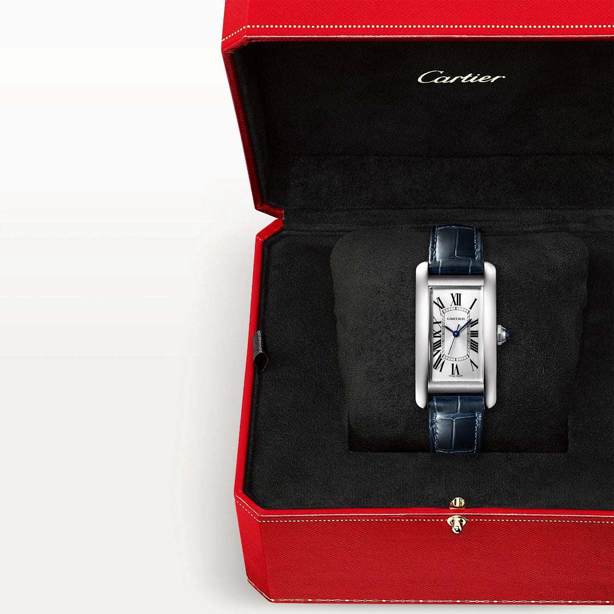 Cartier Tank Américaine Medium Automatic Leather Strap Watch - Berry's Jewellers