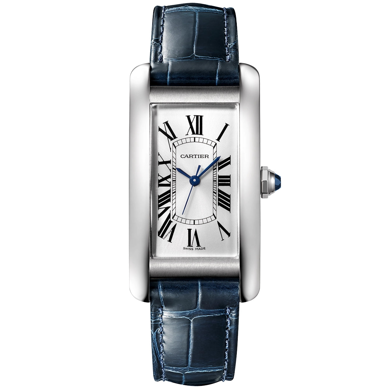 Cartier Tank Américaine Medium Automatic Leather Strap Watch - Berry's Jewellers