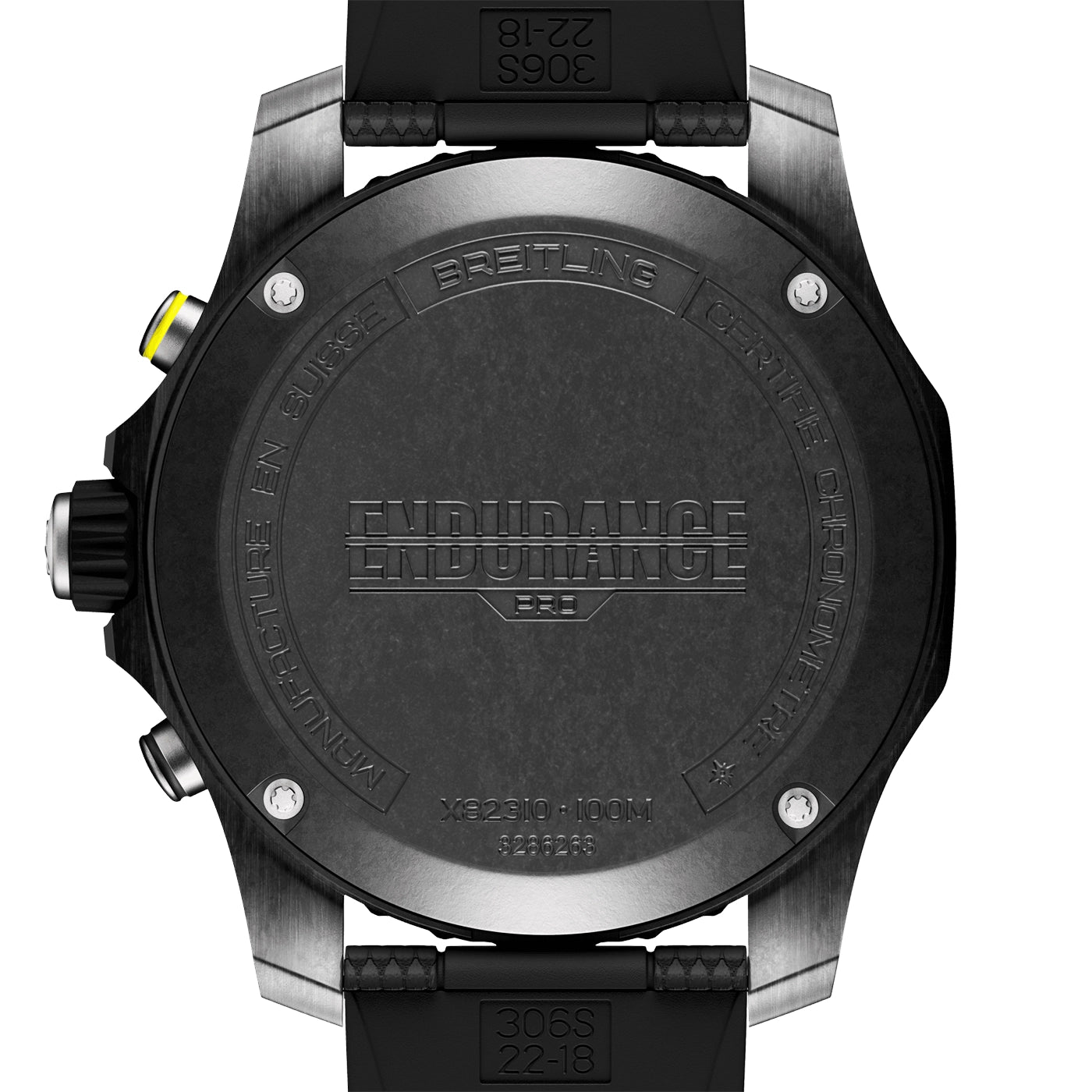 Breitling Endurance Pro 44mm Breitlight Black Dial Rubber Strap Watch - Berry's Jewellers