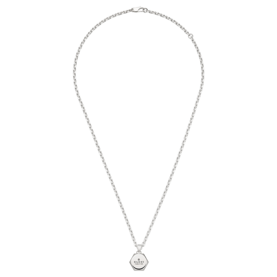 Gucci Sterling Silver Trademark Necklace