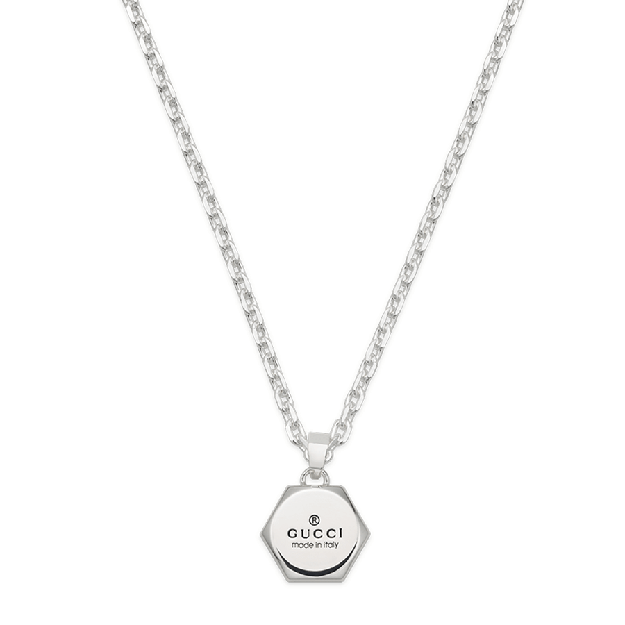 Gucci Sterling Silver Trademark Necklace