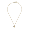 Gucci Interlocking 18ct Yellow Gold Black Onyx Pendant